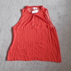 🌲NWT Orange tank top by loft size xxl